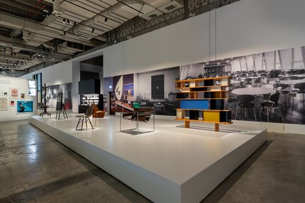 exhibition space with furniture