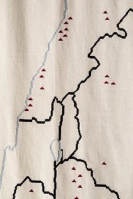 The Map of the Official and unofficial Palestinian Camps in Lebanon, Syria, Jordan and Palestine © Leonhard Hilzensauer