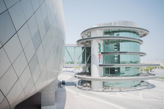 Exterior of 3-2-1 Qatar Olympic Sports Museum