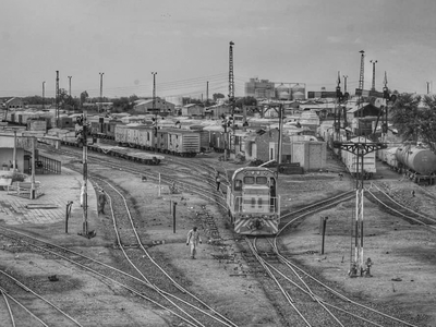 train black and white