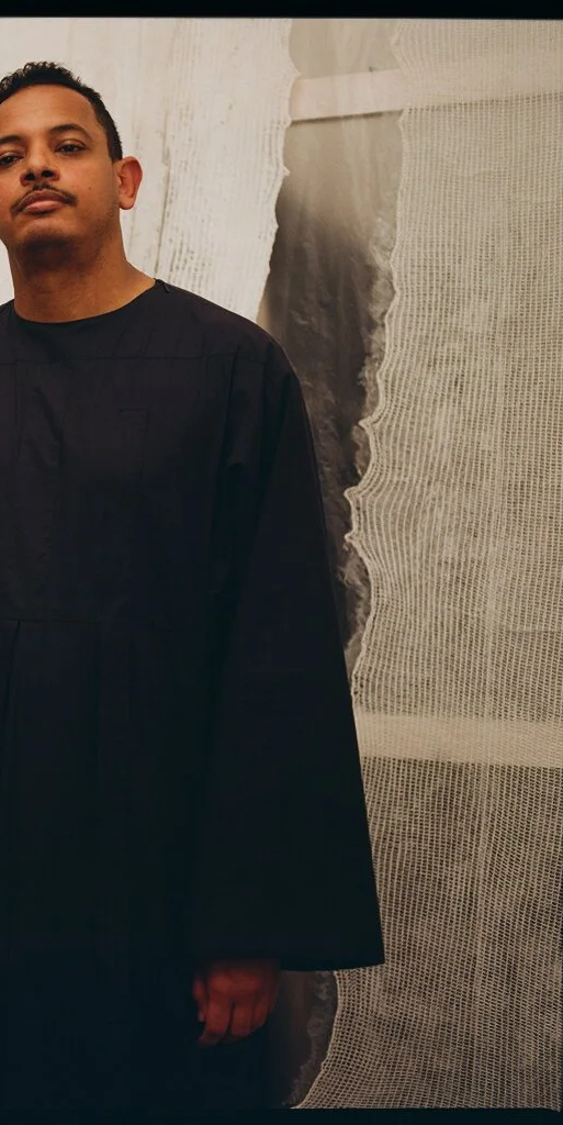 man and woman wearing black