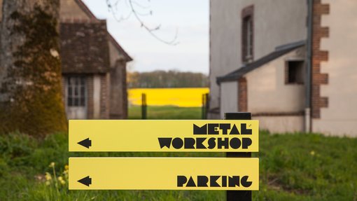 image of a crafts space and outdoor signage
