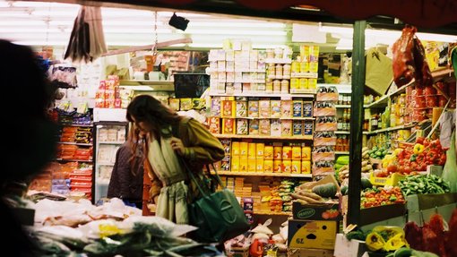 a women in a grocery shop