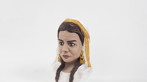 Sculpture by artist Abeer Al-Kuwari.
