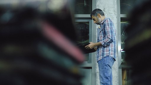 Ahmed Nooh's studio at the Fire Station.
