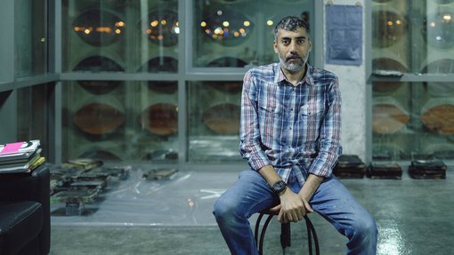 Ahmed Nooh's studio at the Fire Station.