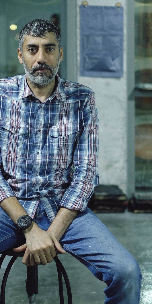 Ahmed Nooh's studio at the Fire Station.