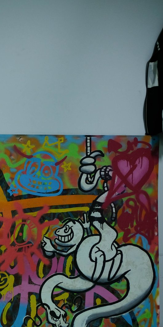 Aisha Al-Fadhala's studio at the Fire Station.