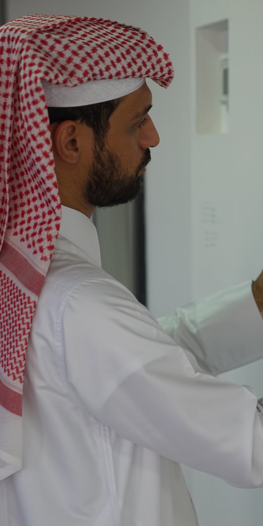 Abdulla Al-Kuwari's studio.