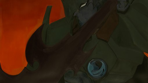 Painting by artist Lolwa Al-Solaiti