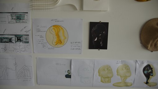 Mohammed Faraj Al-Suwaidi's studio.