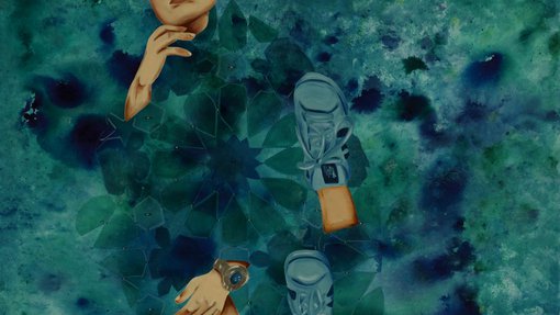 Sarah Al-Ansari's painting.