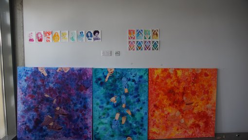 Sarah Al-Ansari's studio at the Fire Station.