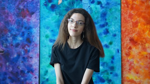 Artist Sarah Al-Ansari.