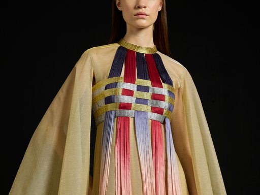 woman wearing a dress