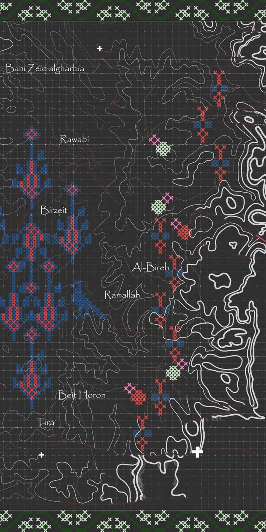 map in black and white