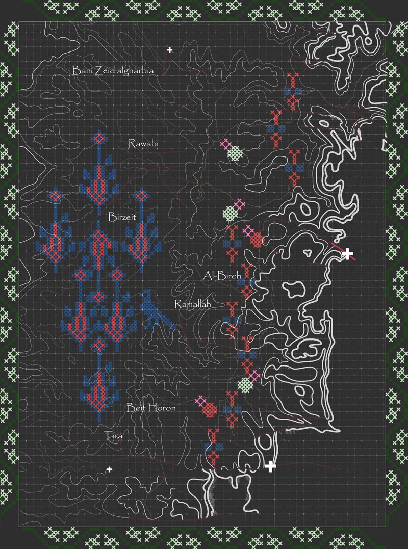 map in black and white