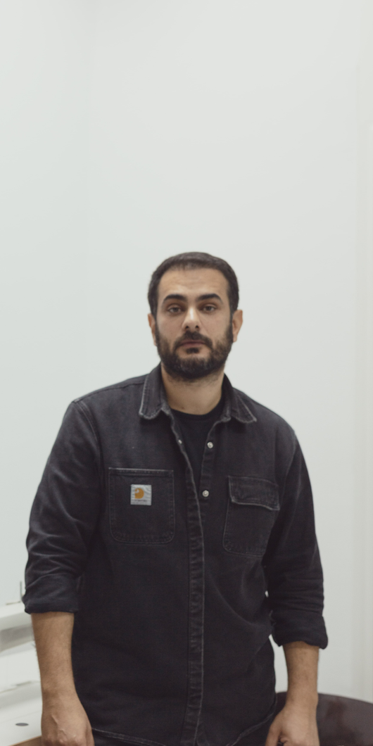 Man looking into the camera