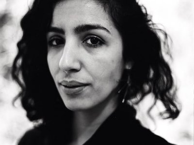 woman closeup black and white