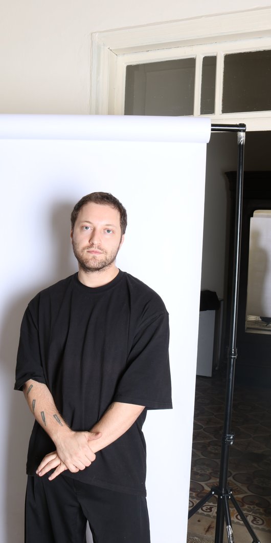 Designer looking into the camera