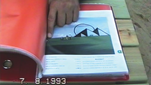 book in an old screen