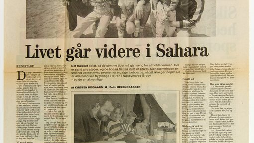 picture of a man in a newspaper