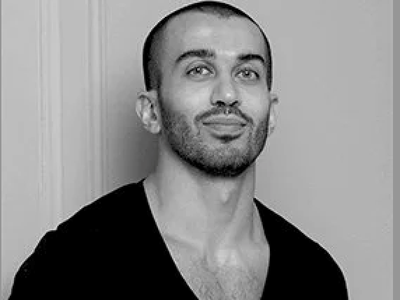 Black and white portrait designer