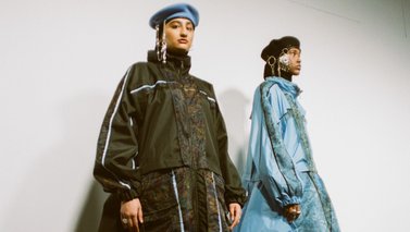 2 Models showing colorful clothes