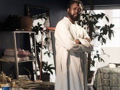 Man posing to the camera