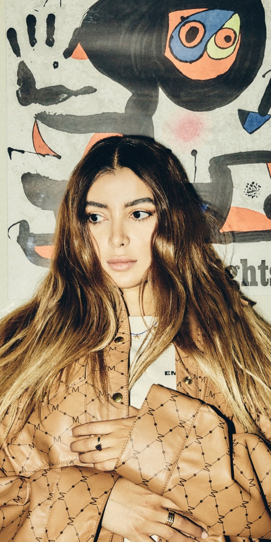 Woman wearing a jacket