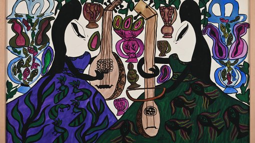 Les Deux Musiciennes (The Two Musicians), Baya Mahieddine