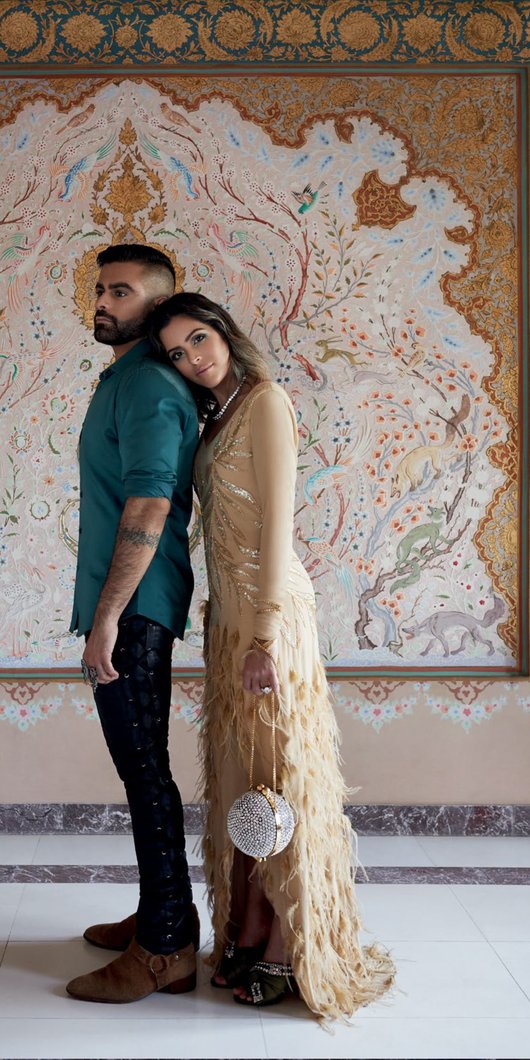 two people leaning on eachother