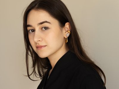 woman looking into the camera