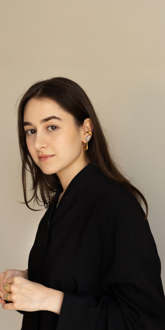 woman looking into the camera