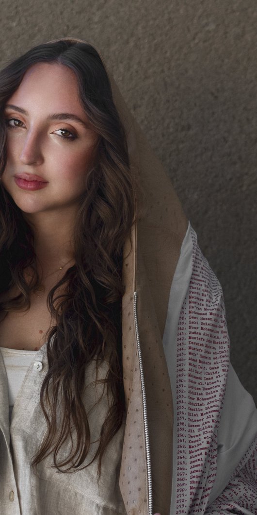 Woman looking into the camera