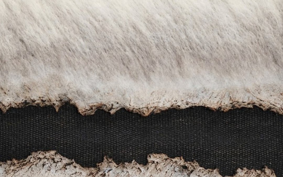 black and white wool