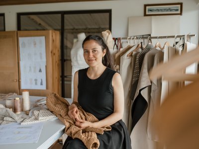 Designer in an atelier