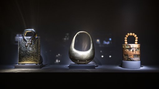 exhibition space with mannequins