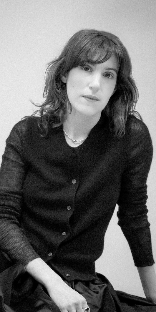 black and white portrait woman