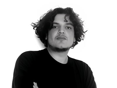 Black and white portrait