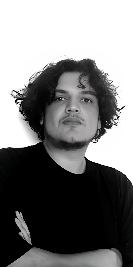 Black and white portrait