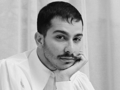 portrait of man with moustache