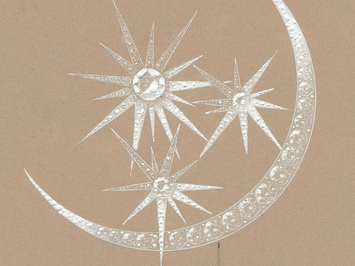 Colouring Crescent Moon & Stars