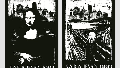 black and white poster of a woman