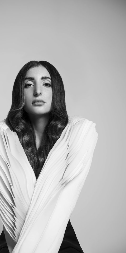 Woman looking into the camera