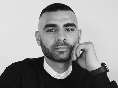 Black and white portrait