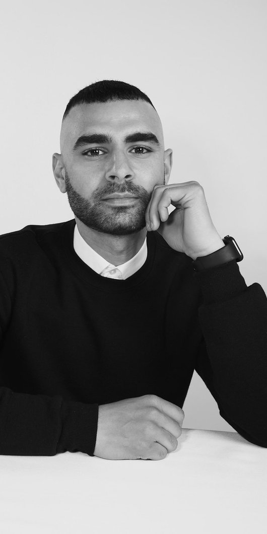 Black and white portrait