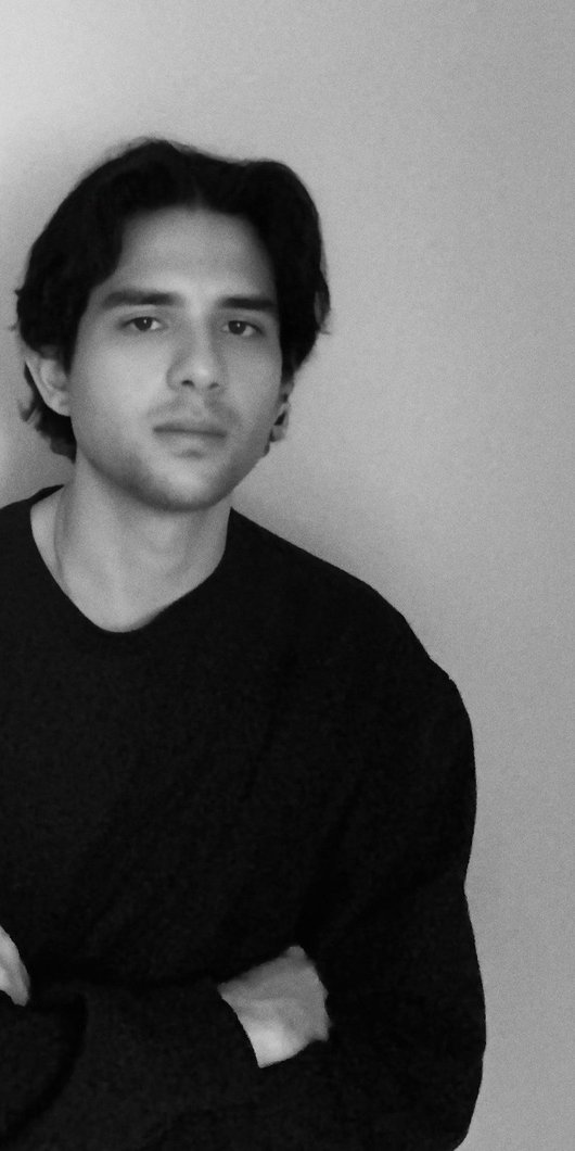 Black and white portrait