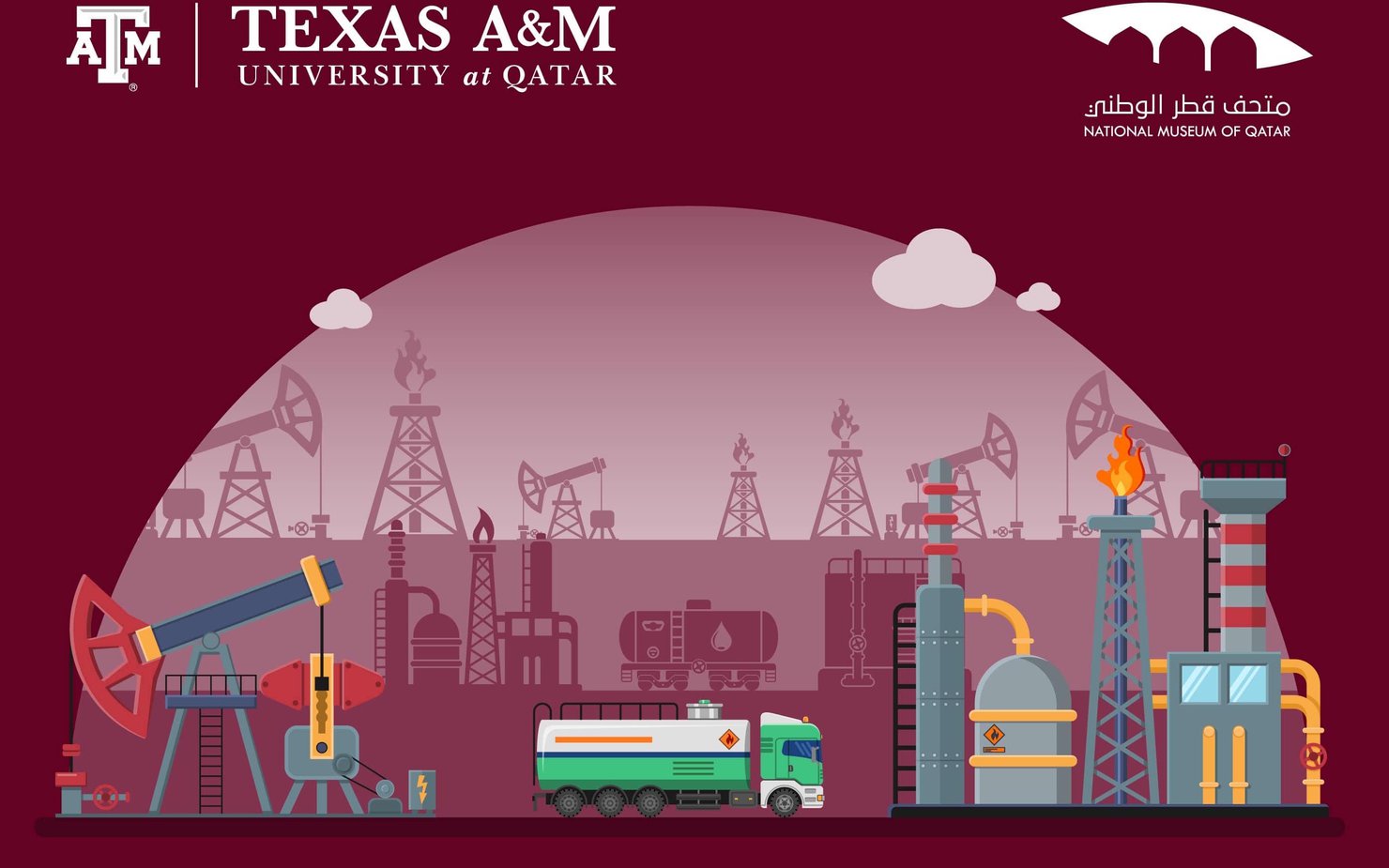 Poster image for All About Science course offered at NMoQ in partnership with Texas A&M University at Qatar