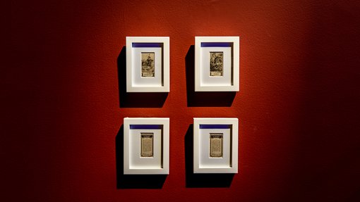 Four miniature posters 'One Tiger or Another' exhibition